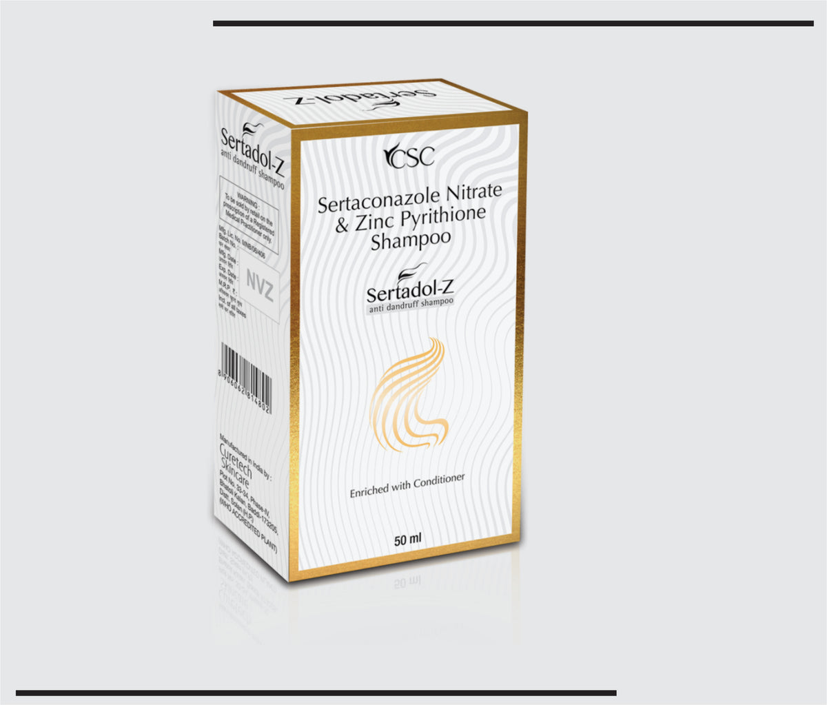 Sertadol Z Shampoo (50g) Sertaconazole Nitrate & Zinc Pyrithione by Csc