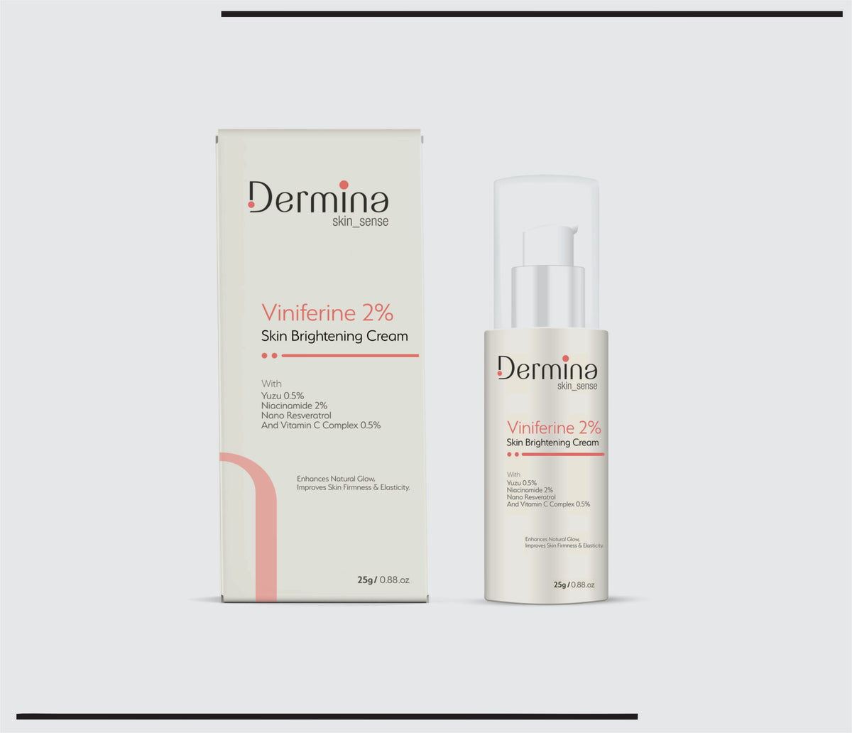 Viniferine 2% Skin Brightening Cream (25 gm ) Yuzu 0.5%,Niacinamide 2%,Nano Resveratrol and Vit. C Complex 0.5% by Csc