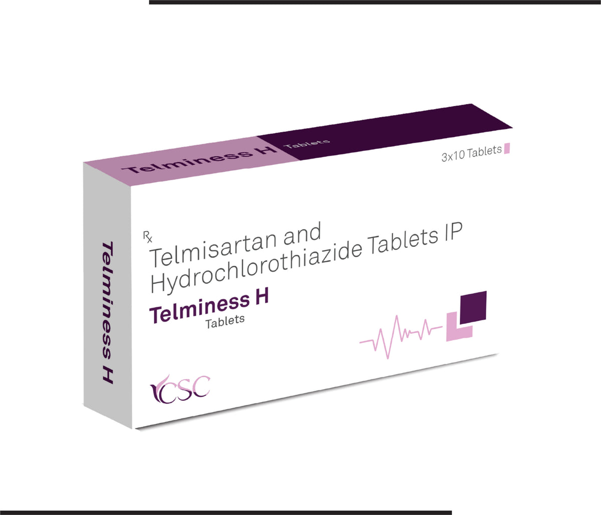 Telminess H (10x3x10) Telmisartan 40mg + Hydrochlorthiazide 12.5mg by Csc
