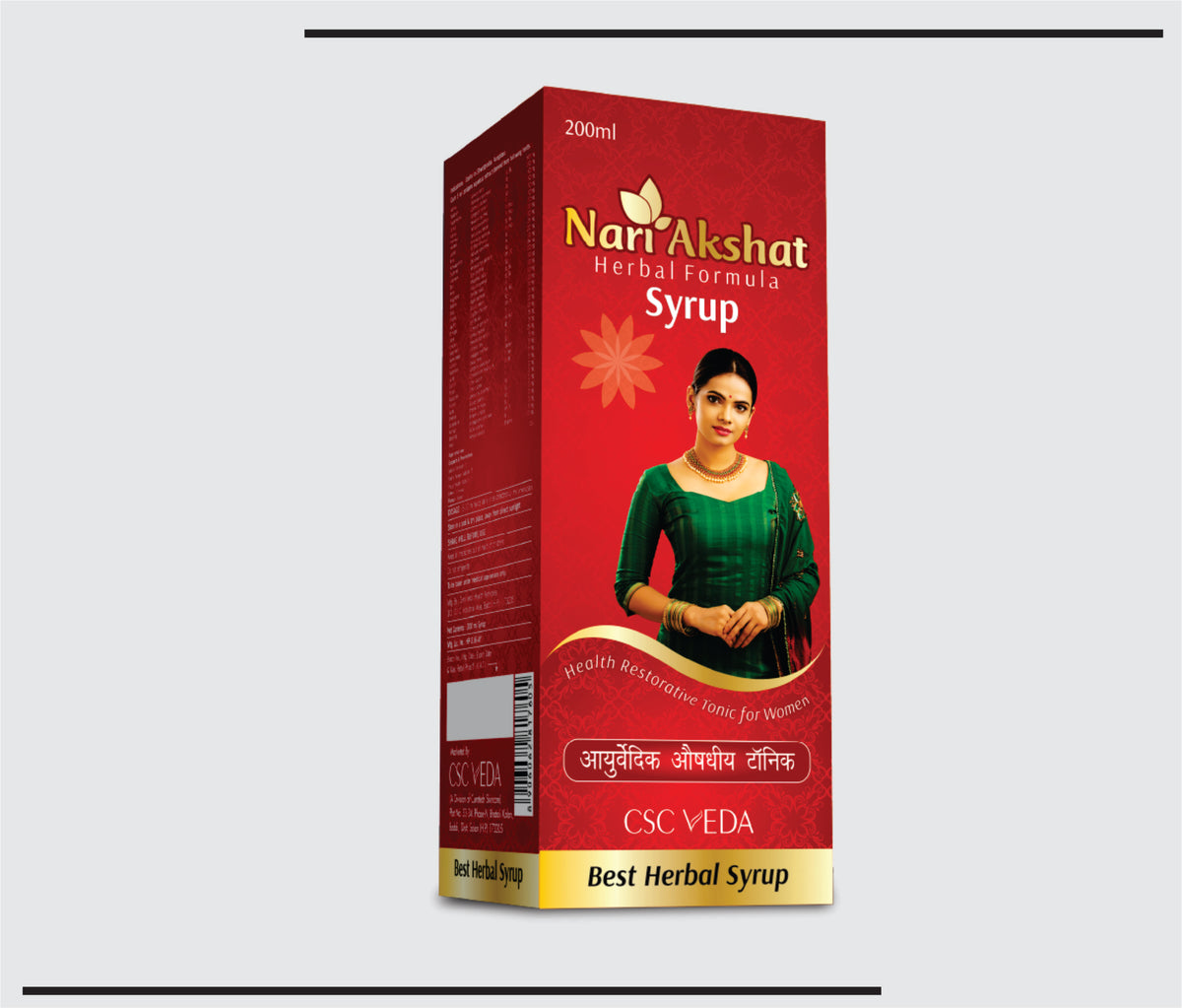 Nari Akshat Syrup (200ml) Health Restorative Tonic for Women by Csc