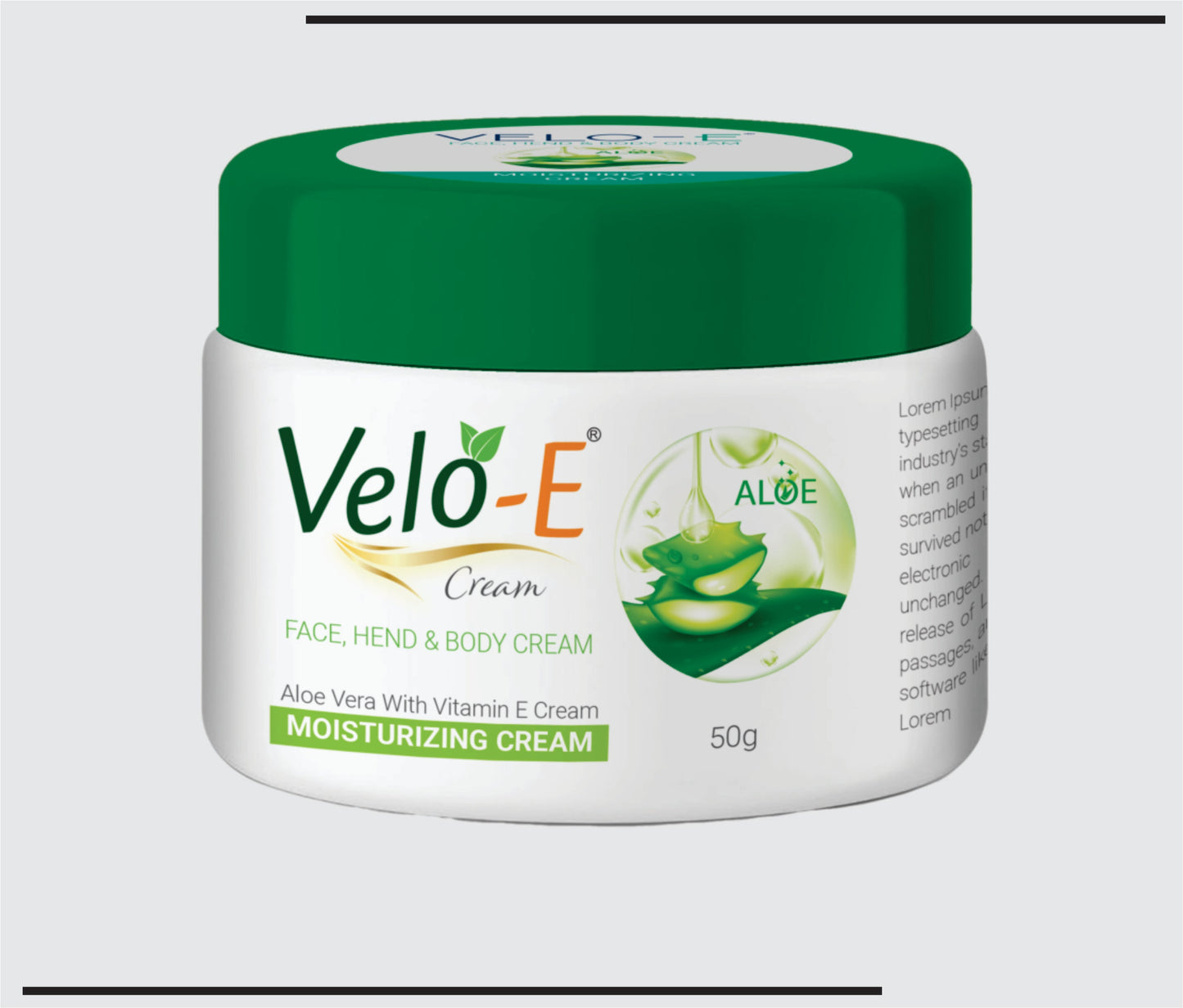 Velo E Cream (Vitamin E Cream with Aloe vera)