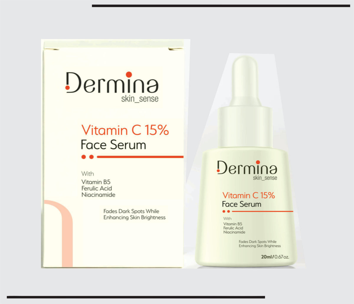 Vitamin C 15% Face Serum (20ml) Vitamin B5,Ferulic Acid & Niacinamide by Csc