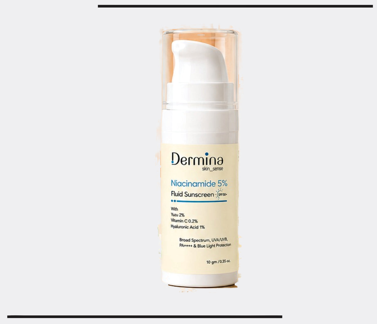 Niacinamide 5% Fluid Sunscreen SPF 50 (50 gm ) Yuzu 2%,Vit. C 0.2%,Hyaluronic Acid 1% by Csc