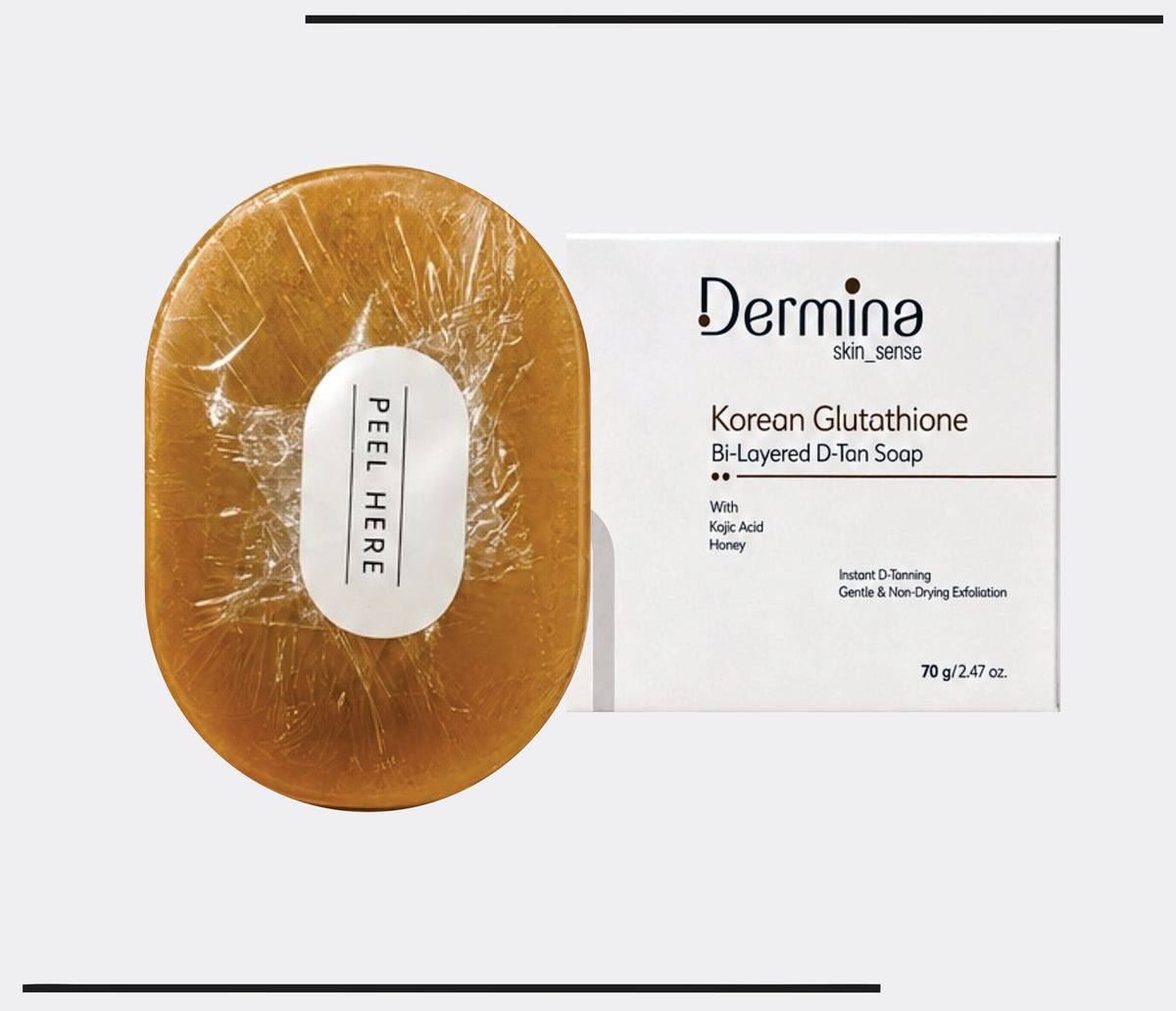 Korean Glutathione D-Tan Soap (70 gm ) With Kojic Acid & Honey by Csc