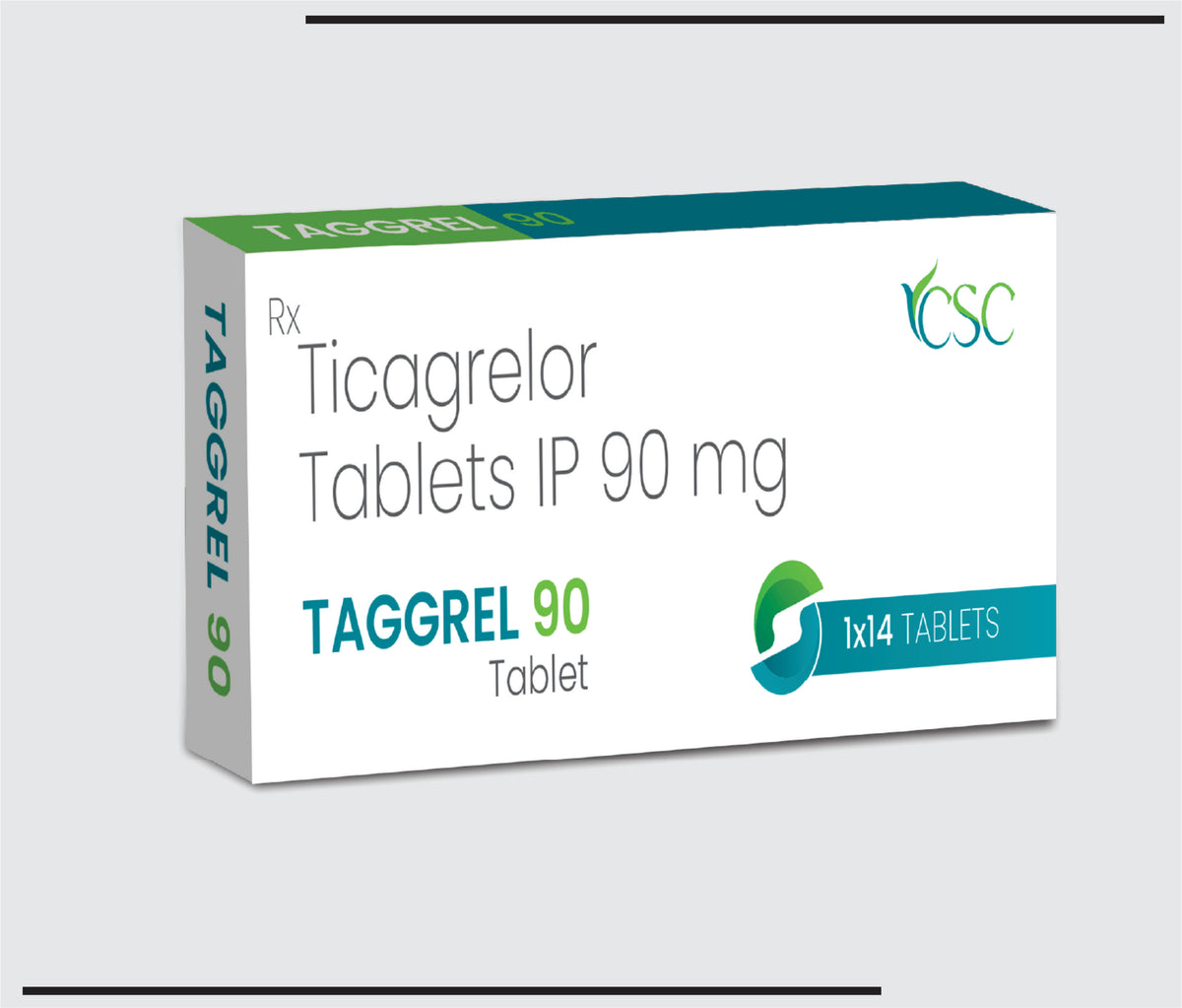 Taggrel 90 (10x1x14) Ticagraler IP 90 mg by Csc