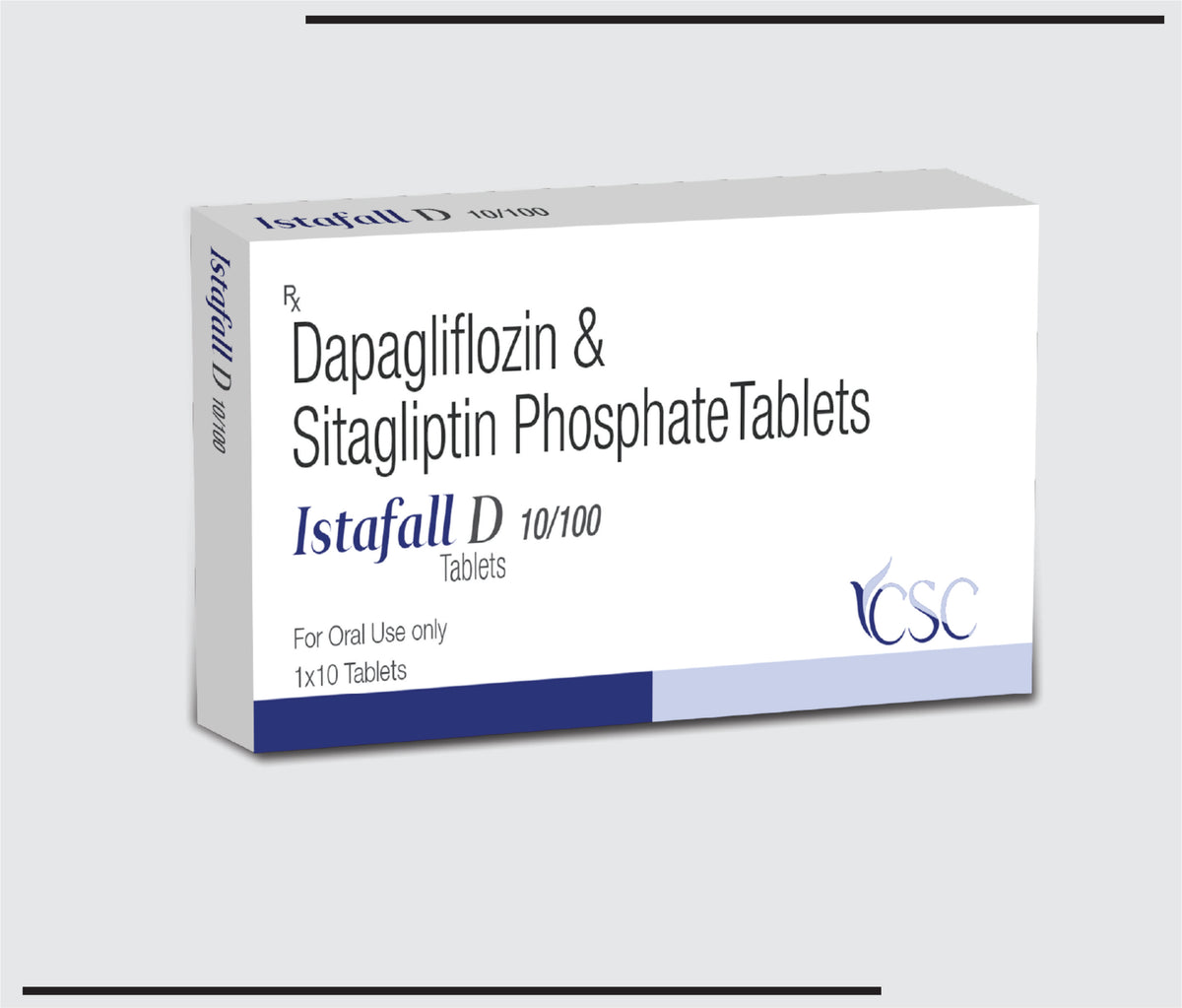 Istafall-D 10/100 (10x1x10) Dapagliflozin 10 mg+Sitagliptin 100mg by Csc