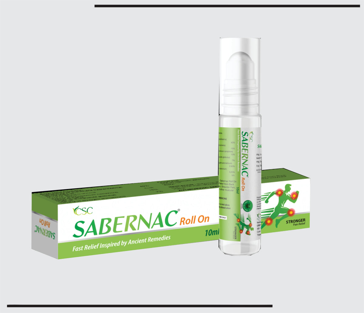 Sabernac Roll On (10 ml) Fast PaIn Relief by Csc