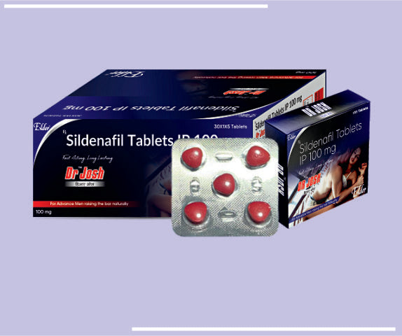 Dr. Josh Tab ( Red) (30X1X5) Sildenafil 100 Mg Tab By Elder
