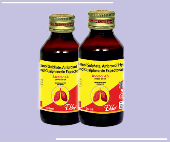 Ascowas Syp (100Ml) Levodropropizine 30Mg, Chlorpherinamine 2Mg by Elder