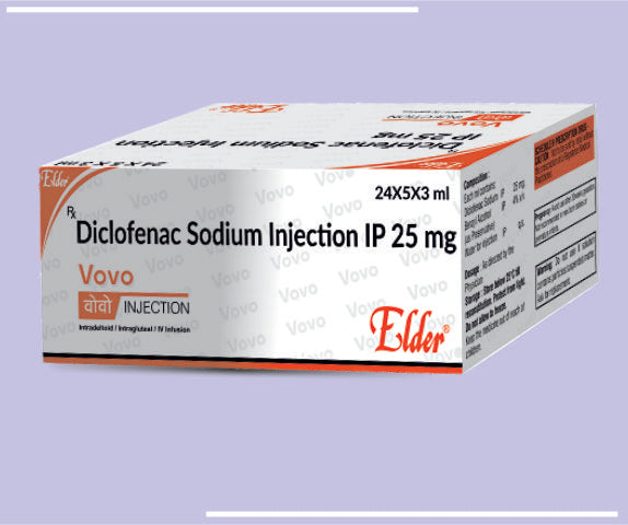 Vovo Amp (3Ml) (24X5X3Ml) Diclofenac Sodium 75 Mg Inj By Elder