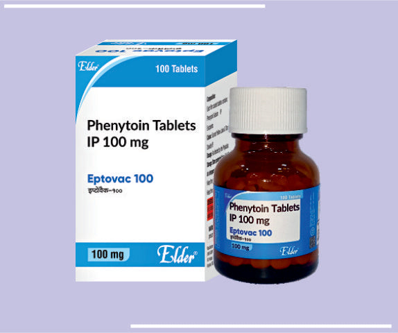 Eptovac 100 Tab (Xxx) (100'S) Phenytoin Sodium 100 Mg Tab By Elder