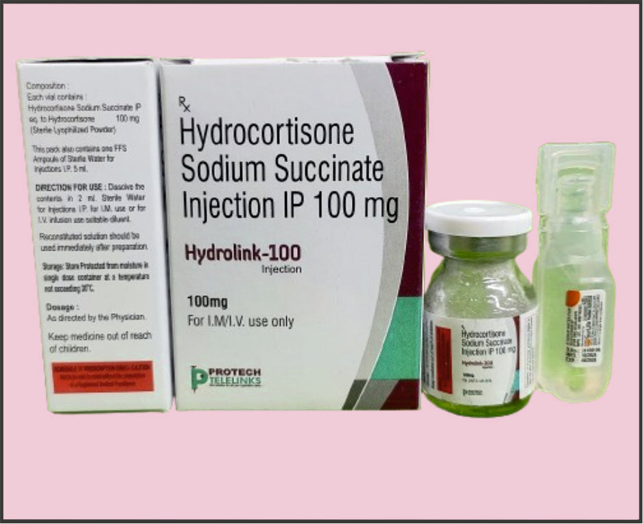 HYDROLINK 100 MG INJ (Hydrocortisone 100Mg)