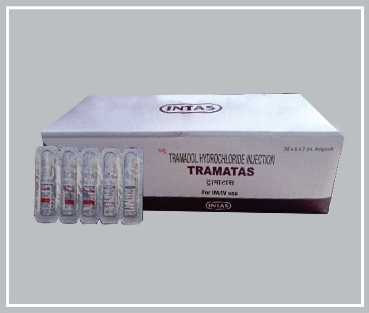 Tramatas Inj 2 Ml (Tramadol Hydrochloride 50Mg, Ampoule) By Intas