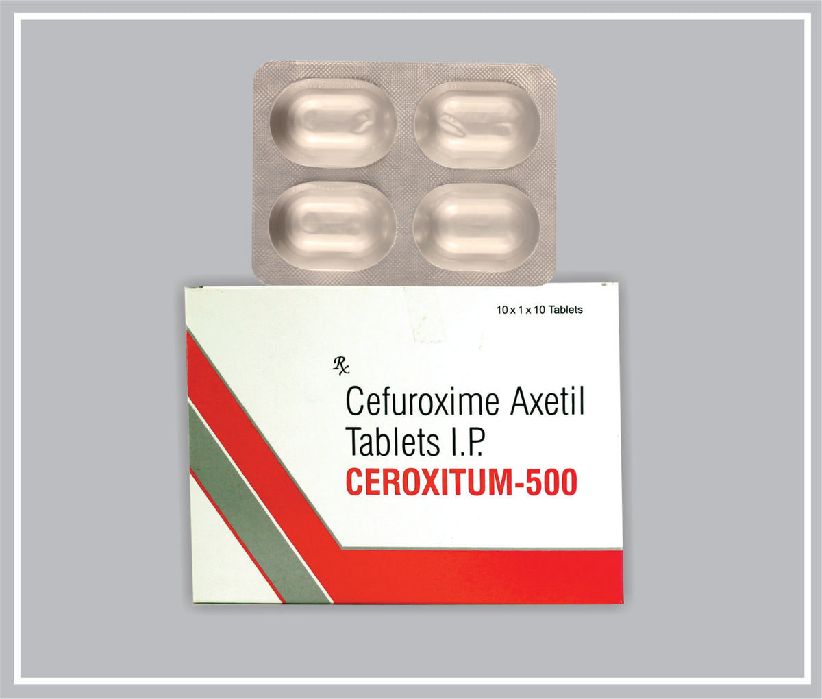 Ceroxitum-500 4 Tab (Cefuroxime Axetil 500Mg ) By Intas