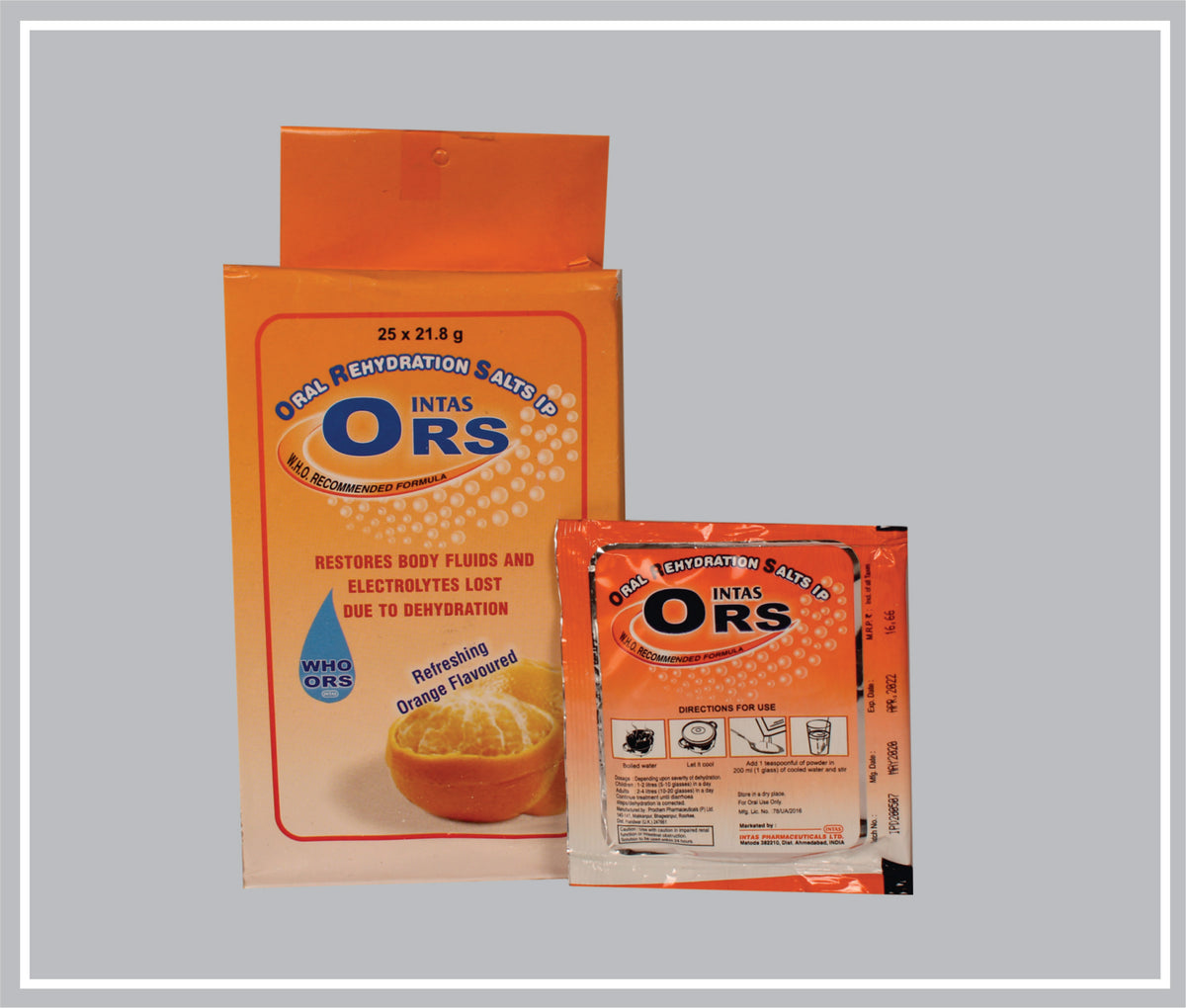 Ors Intas 21.8Gm (Orange) (Oral Rehydration Salt Sachet) By Intas