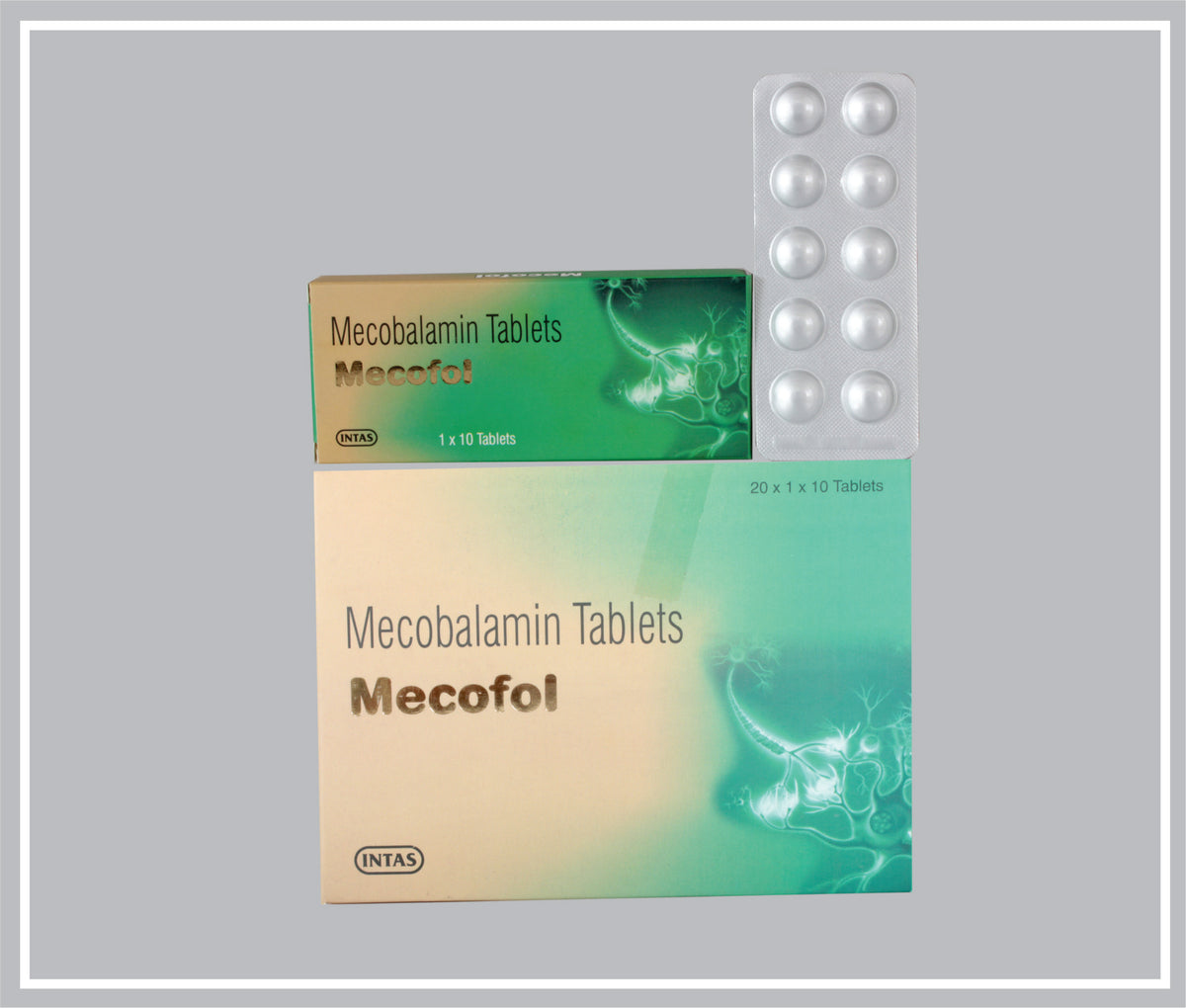Mecofol 10 Tab (Methylcobalamin 500Mcg ) By Intas