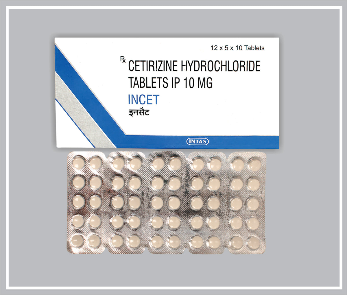Incet 10 Tab (Cetirizine 10 Mg Tab) By Intas