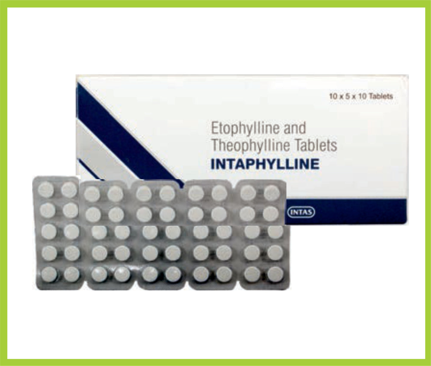 Intaphylline Tab (Etophylline 77 mg + Theophylline 23 mg)