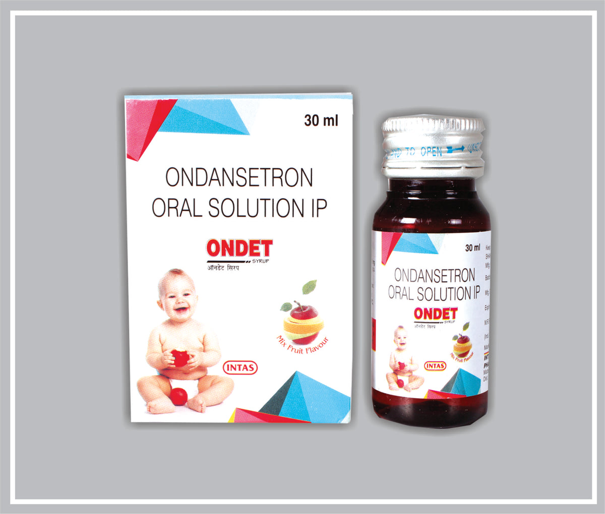 Ondet 30Ml (Ondansetron Hydrochloride 2Mg /5Ml ) By Intas