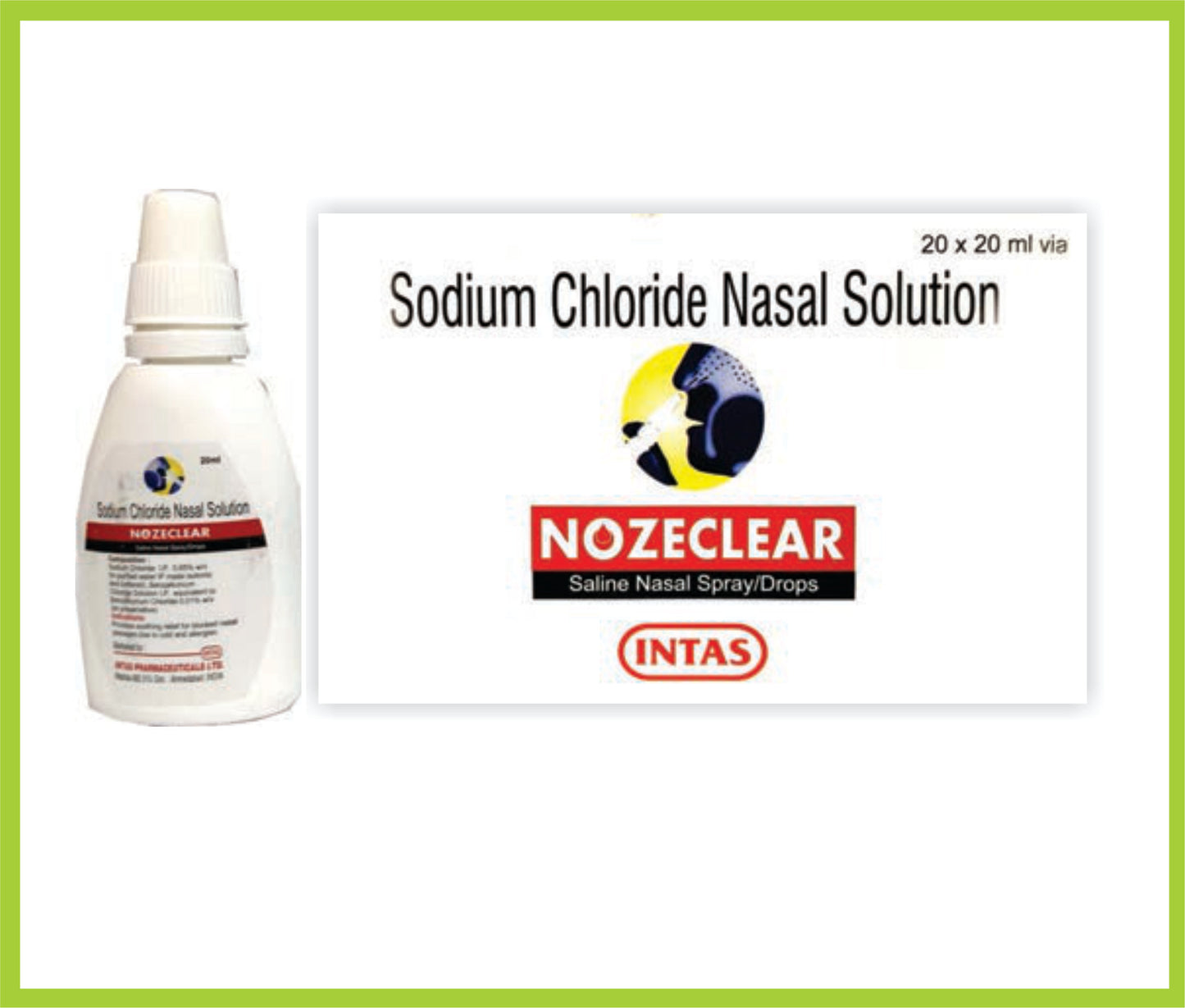 Nozeclear (Sodium Chloride 0.65% + Benzalkonium Chloride 0.001% + Phenyl Mercuric Acetate 0.002%)