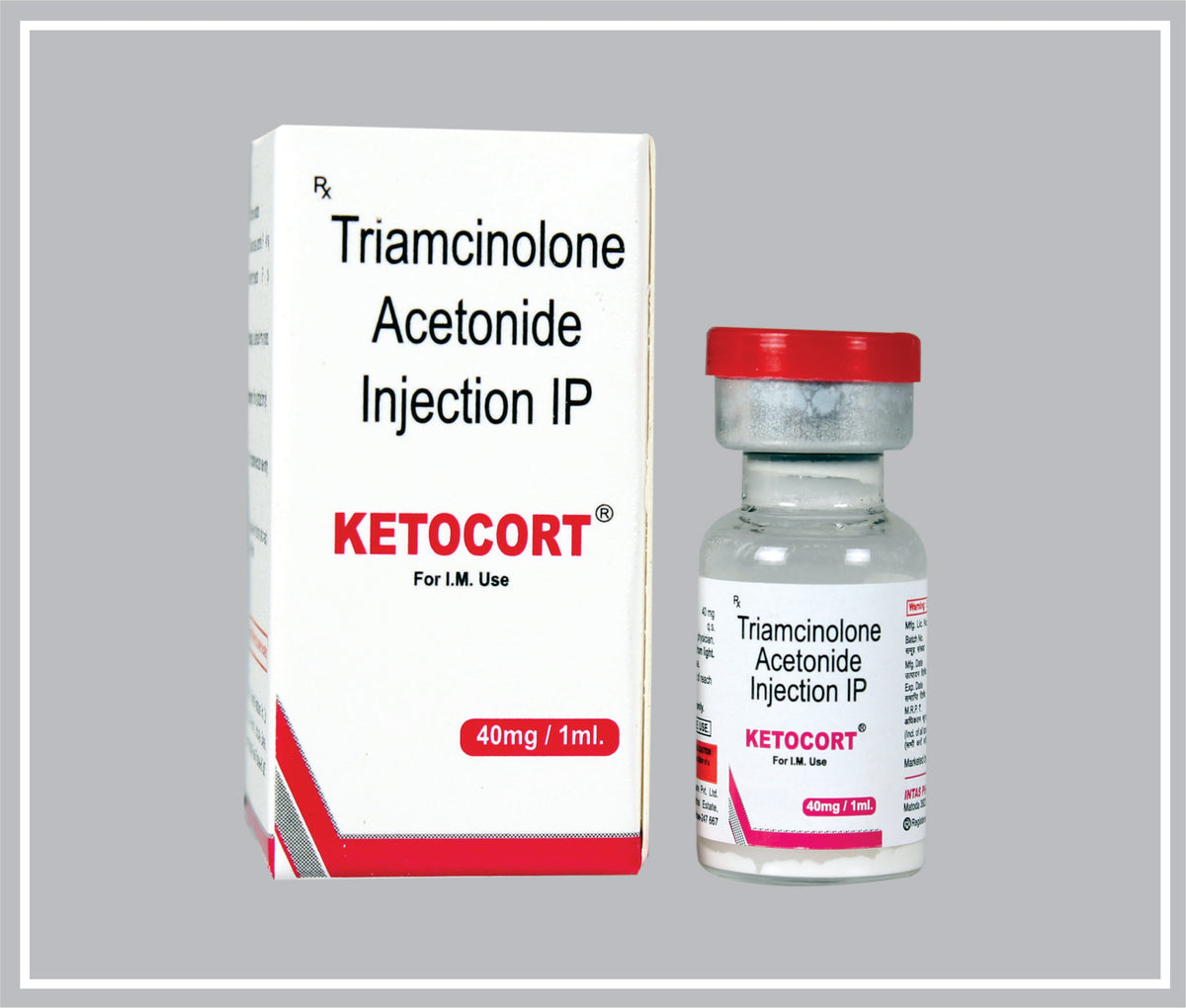 Ketocort Inj 1 Ml (Triamcinolone Acetonide 40 Mg/Ml Inj) By Intas