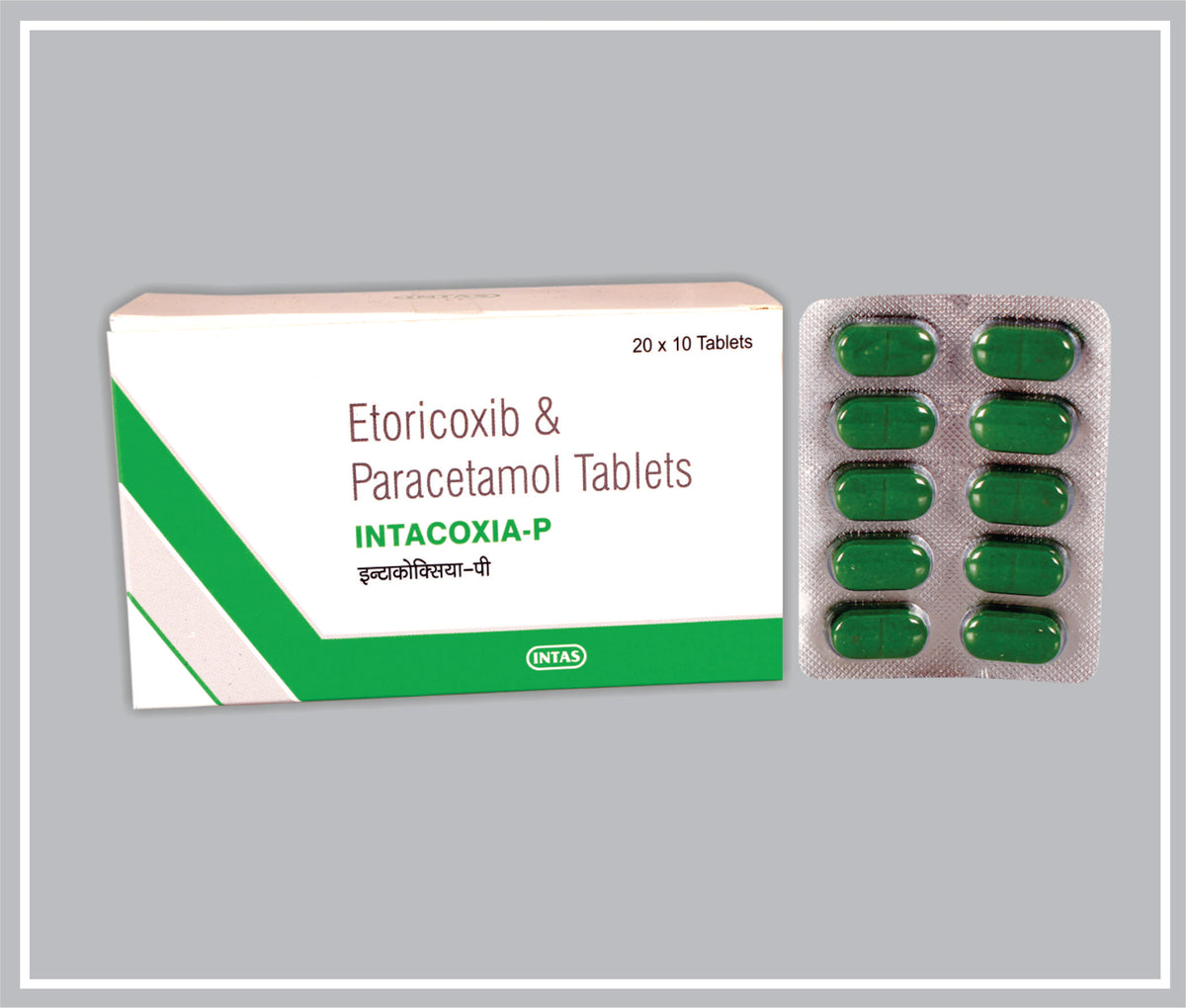 Intacoxia - P 10 Tab (Etoricoxib 60Mg + Paracetamol 325Mg ) By Intas