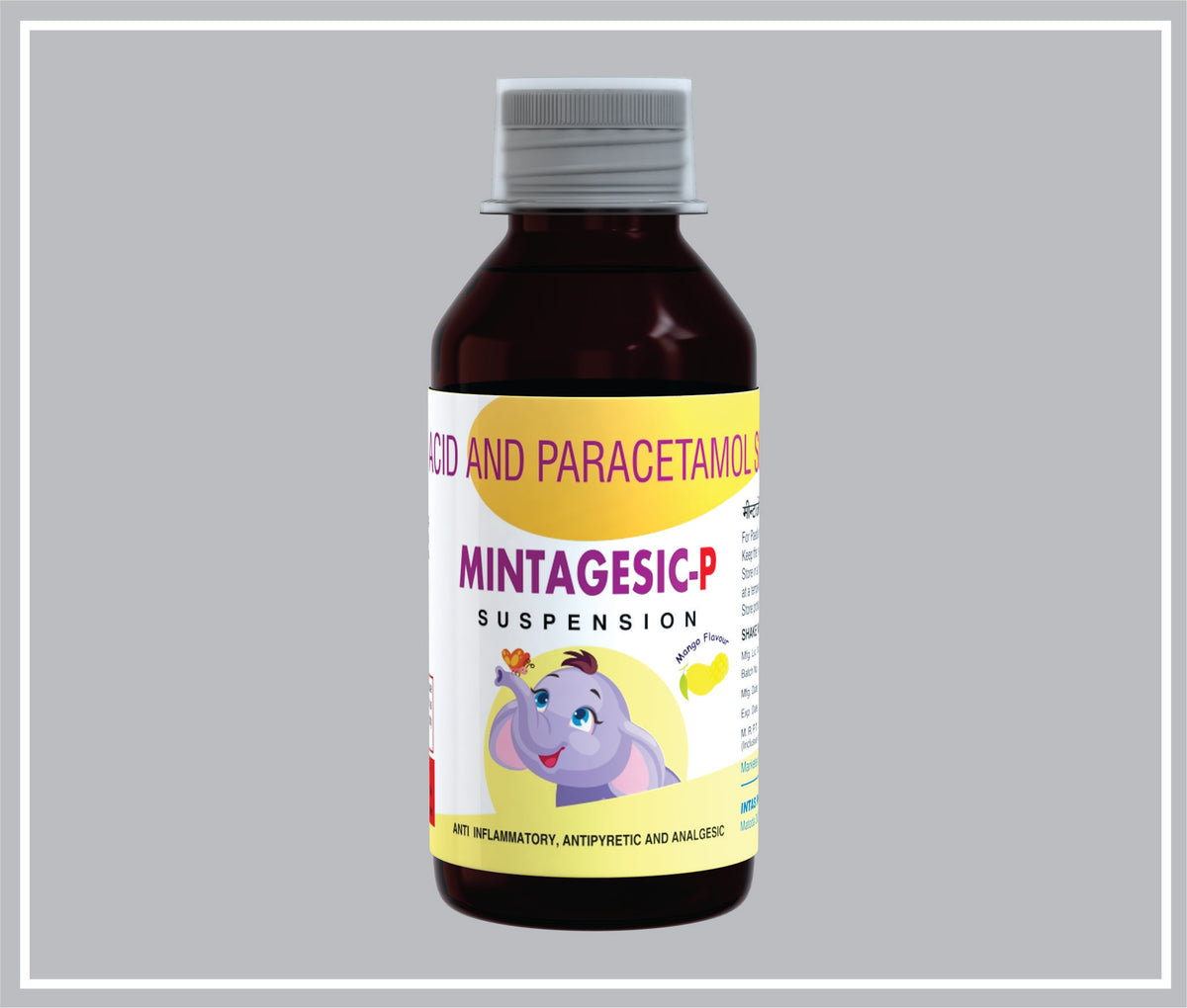 Mintagesic P Sus 60Ml (Mefenamic Acid 50 Mg, Paracetamol 125 Mg/5 Ml Susp) By Intas