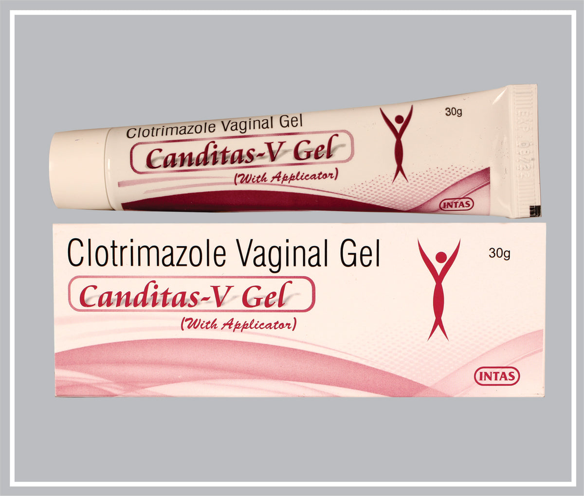 Canditas – V Gel 30Gm (Clotrimazole 2%W/W (With Applicator)) By Intas