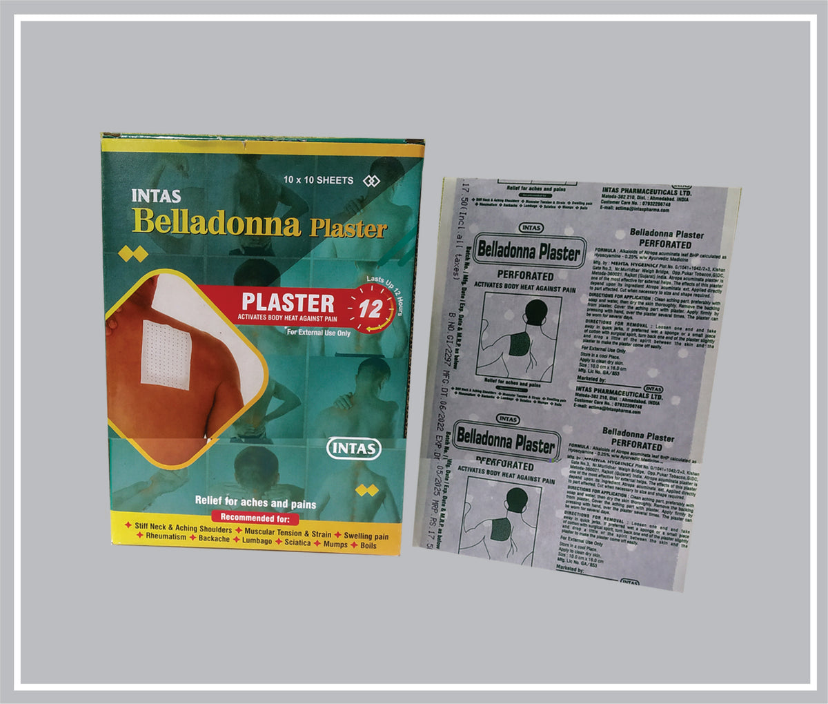 Intas Belladonna Plaster (Belladonna Plaster) By Intas
