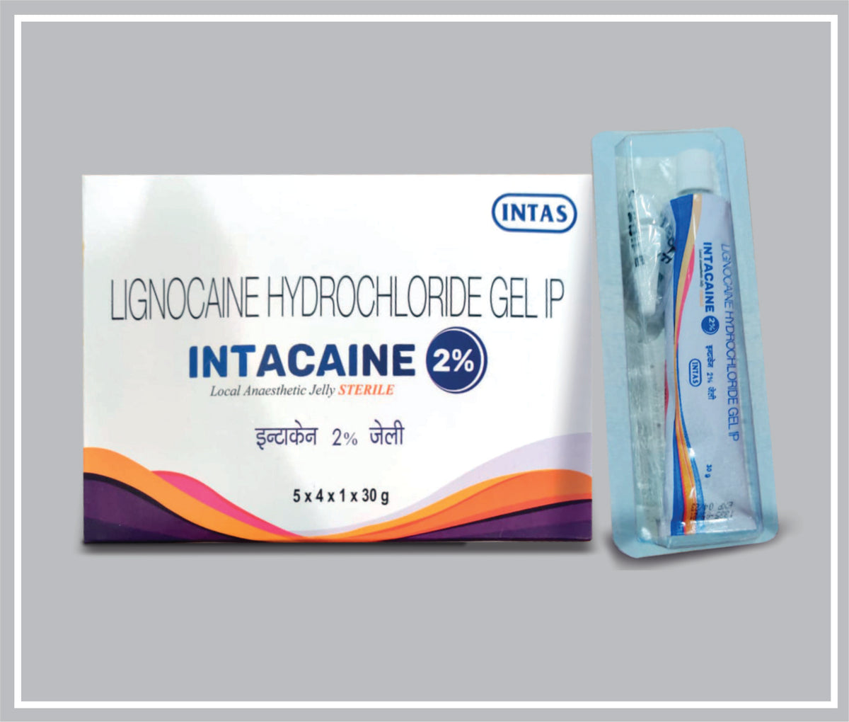 Intacaine Gelly 30 Gm (Blister Pack) (Lignocaine 2% W/V Gel) By Intas