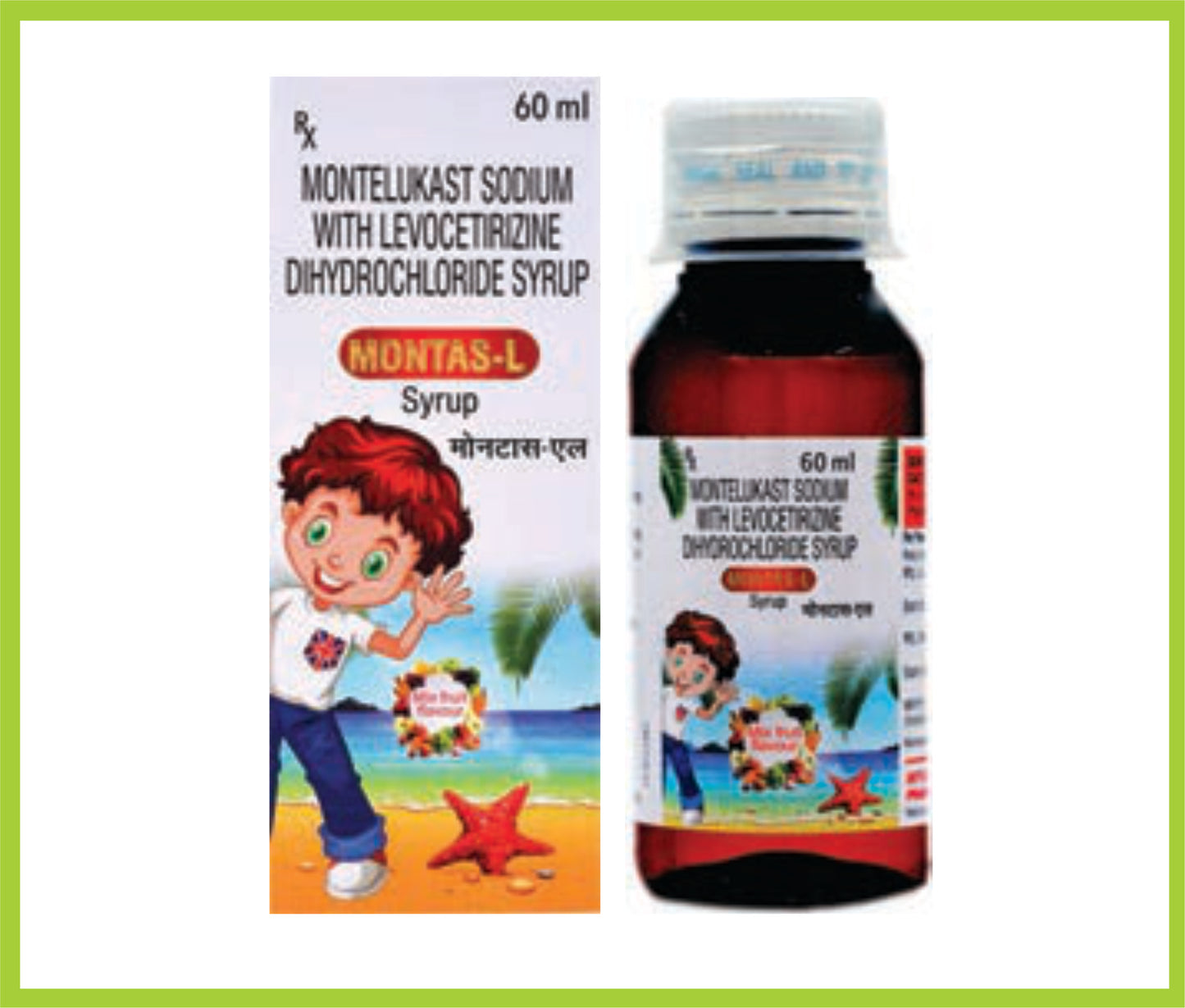 Montas-L Syp (Montelukast 4 mg + Levocetirizine 2.5 mg)