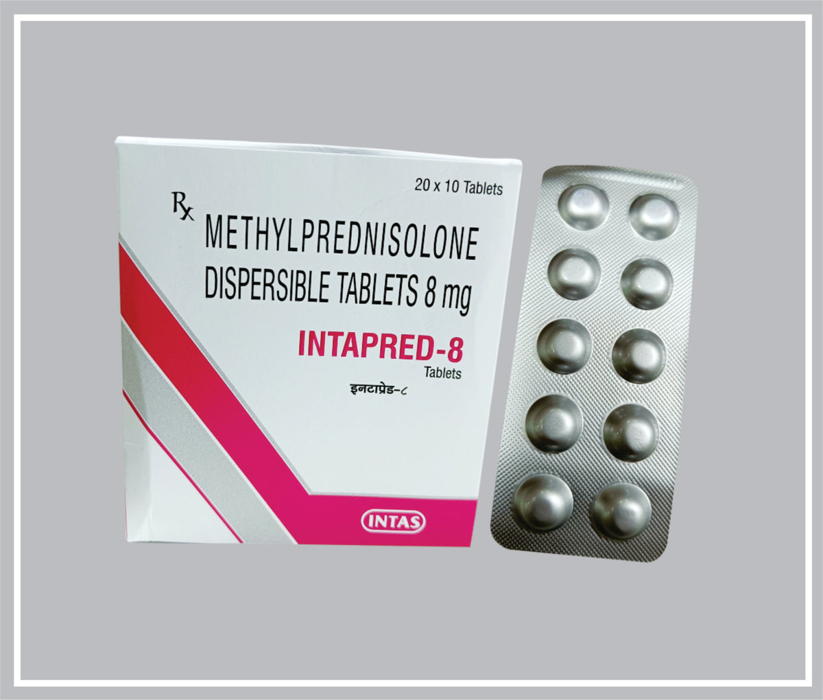 Intapred-8 10 Tab (Methylprednisolone 8 Mg Tab) By Intas