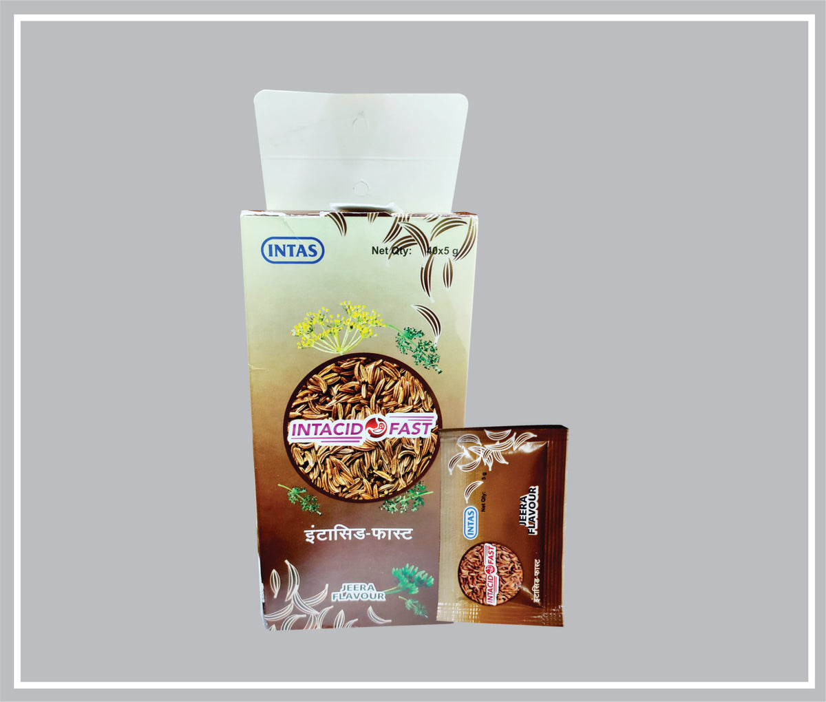 Intacid-Fast 5Gm (Jeera) (Antacid Powder, Jeera ) By Intas