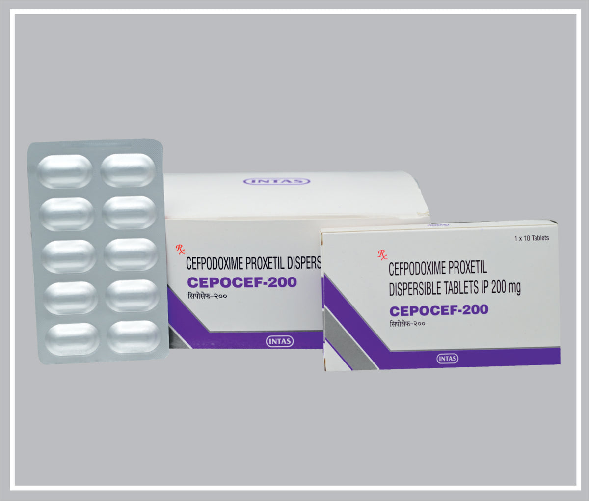 Cepocef-200 10 Tab (Oval) (Cefpodoxime Proxetil 200Mg, Oval Tab) By Intas