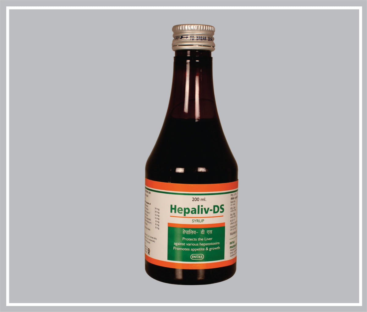 Hepaliv Ds 200 Ml (New Pack) (Liver Tonic Double Strength ) By Intas