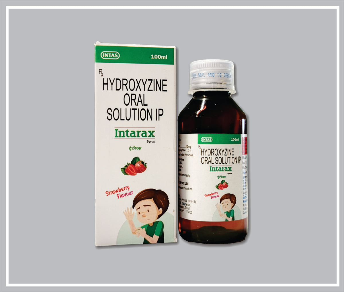 Intarax (100Ml) (Hydroxyzine Hydrochloride 10Mg ) By Intas