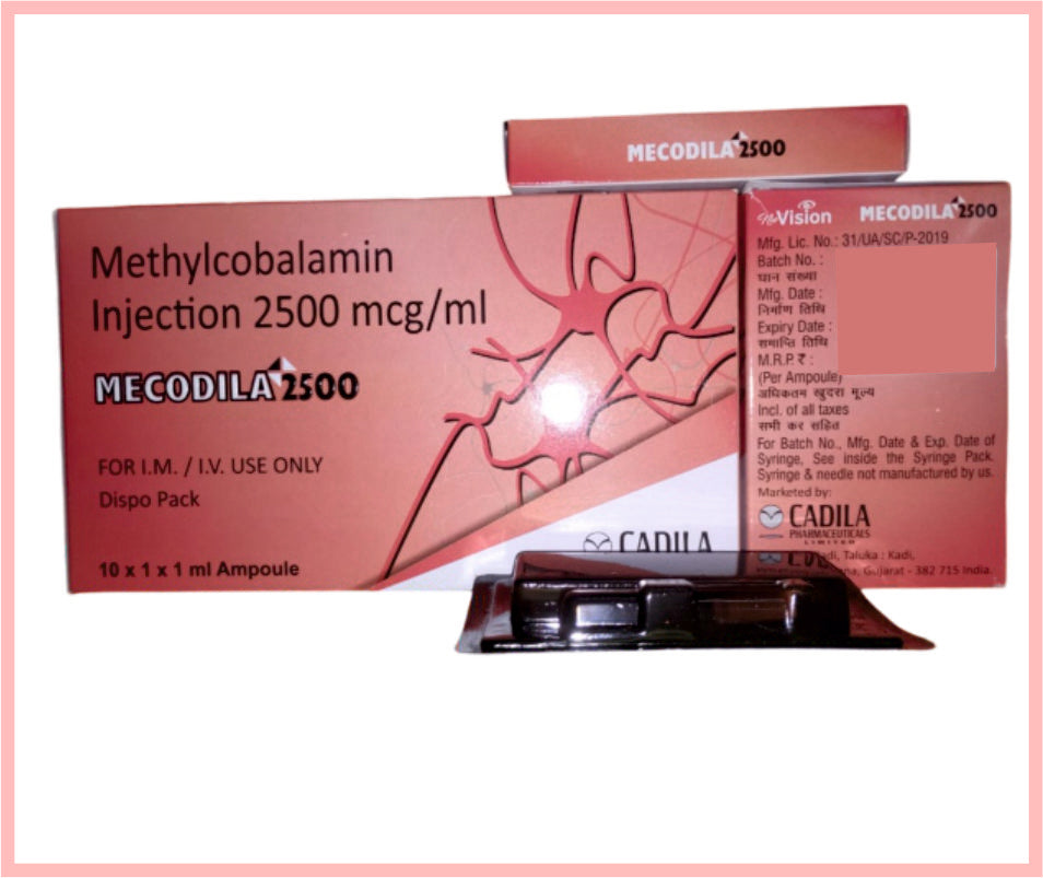 Mecodila 2500Mcg Inj ( Mecobalamin 2500 Mcg)