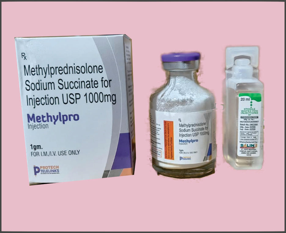 Methylpro-1000 (30 Ml) Methylprednisolone Sodium Succinate 1 G By Protech