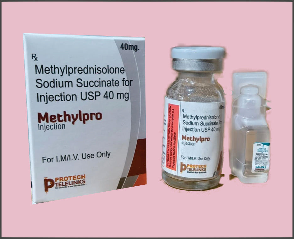 Methylpro-40 (5 Ml) Methylprednisolone Sodium Succinate 40 Mg By Protech