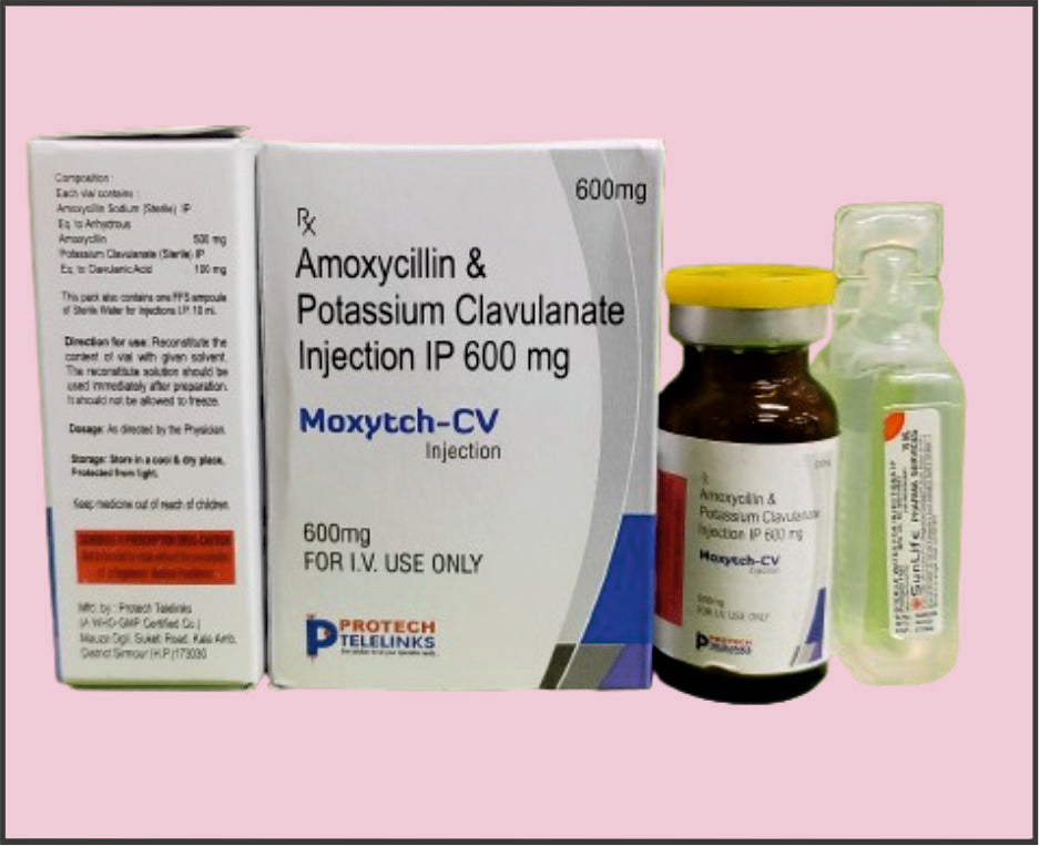 Moxytch-Cv 600 (10 Ml) Amoxycillin, Clavulanate 600 Mg By Protech