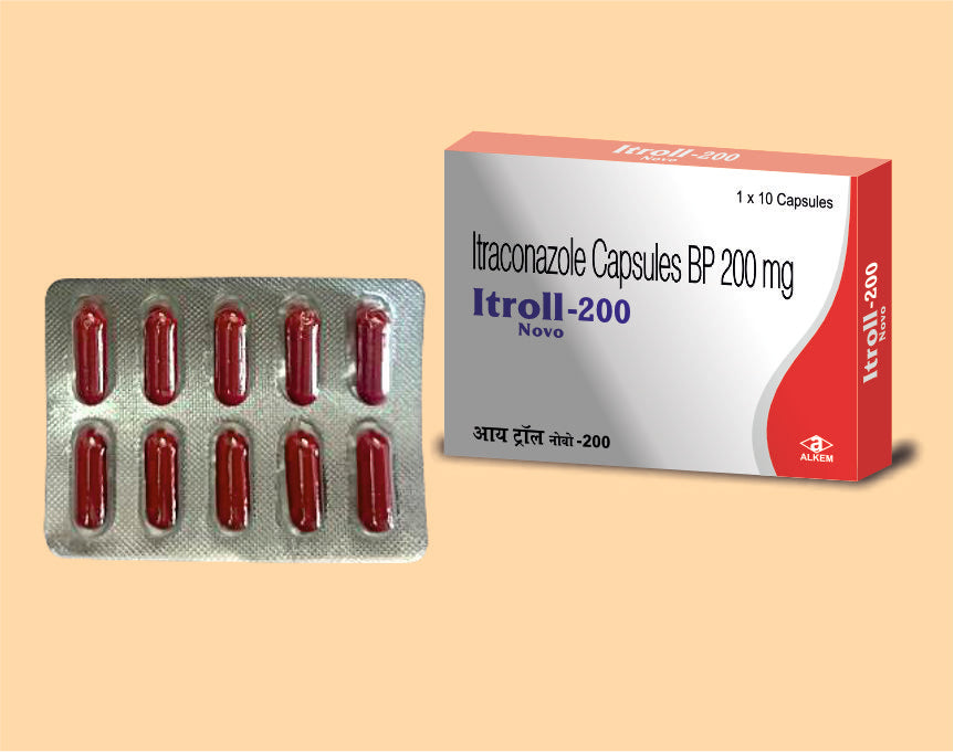 Itroll Novo 200 Capsules (10'S) (10'S) Itraconazole 200 Mg Cap By Alkem1