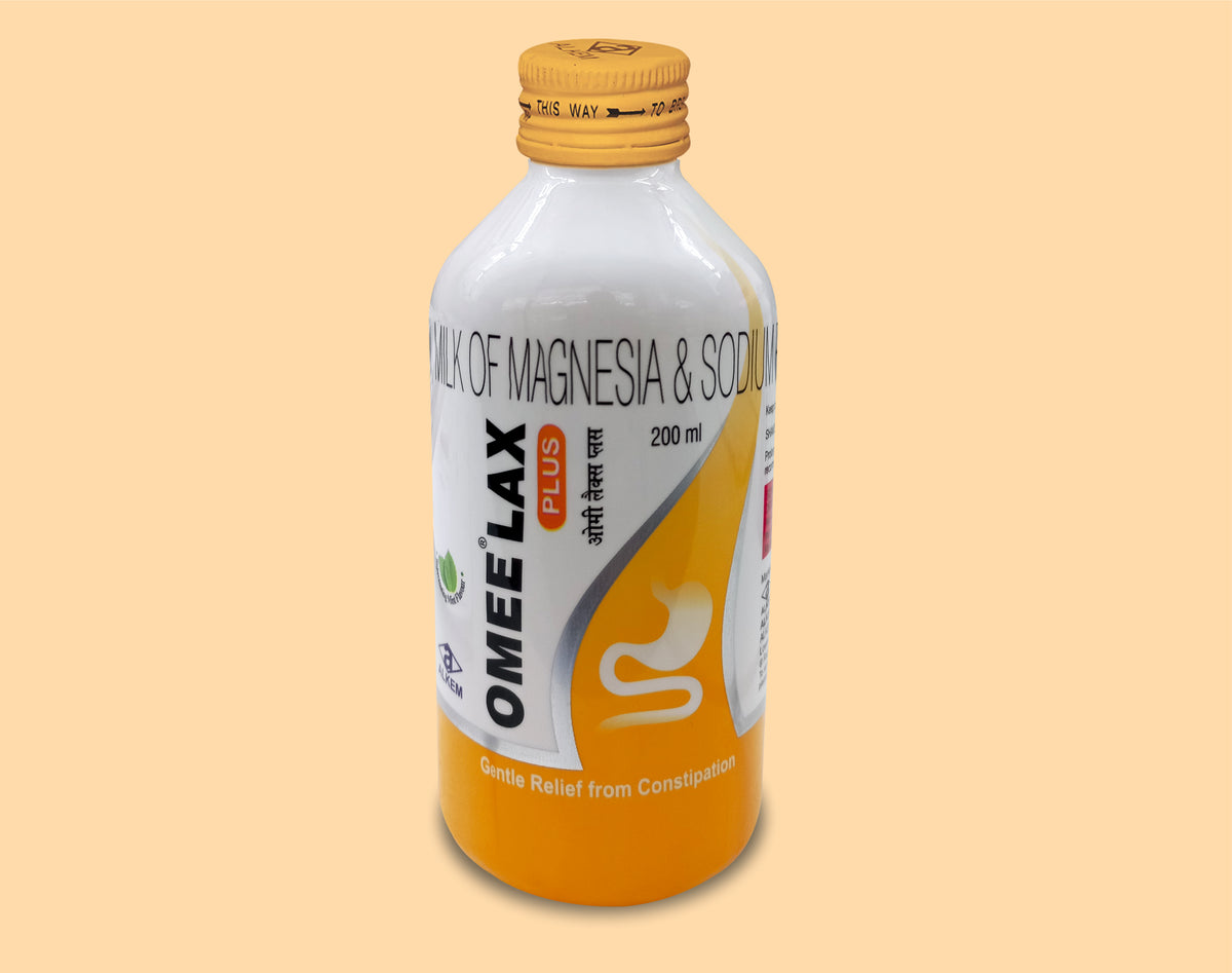 OMEE LAX PLUS ORAL EMULSION (200ML) (200 ml) Liquid Paraffin 1.25 Ml + Milk Of Magnesia 3.75 Ml + Sodium Picosulfate 3.33 Mg by Alkem1