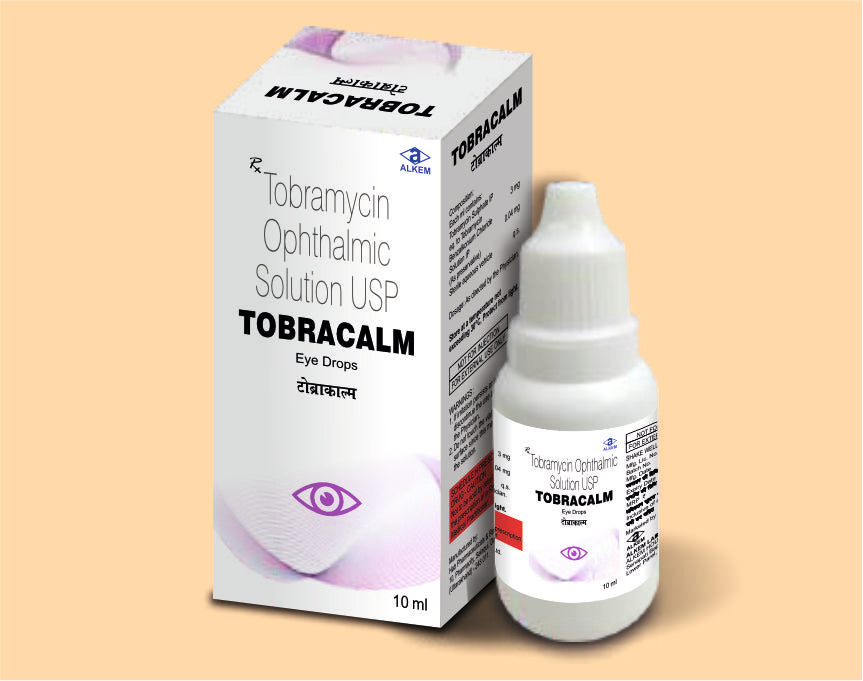 Tobracalm Eye Drops (10Ml) (10 Ml) Tobramycin 0.3% W/V Eye Drops By Alkem1