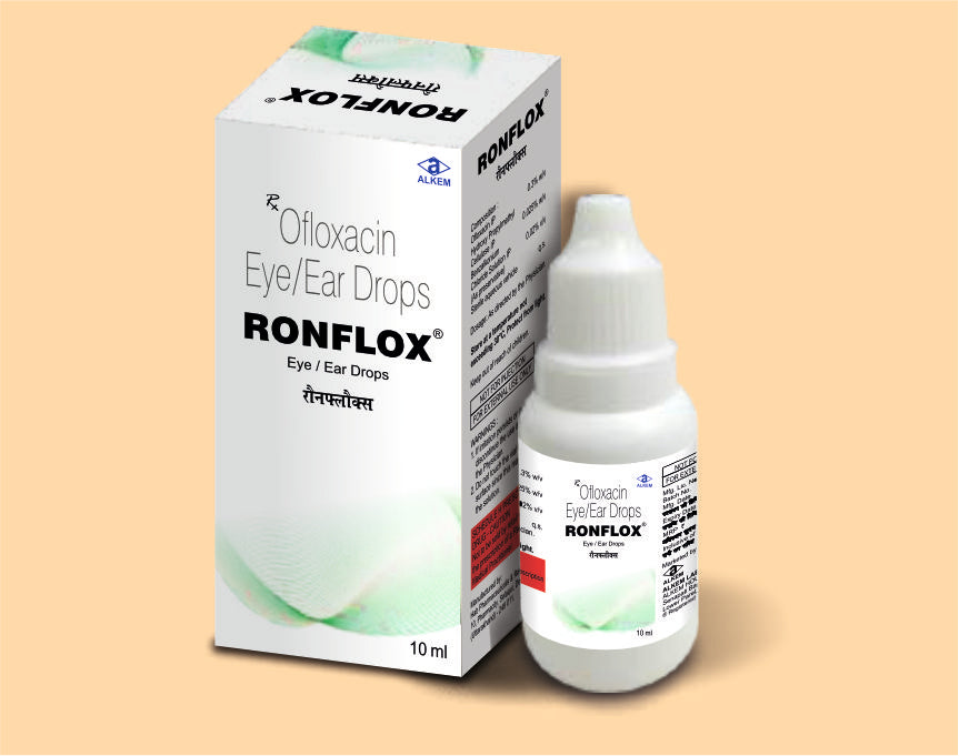 Ronflox Eye/Ear Drop (Ofloxacin 0.3% w/v + Hydroxypropylmethylcellulose 0.025% w/v)