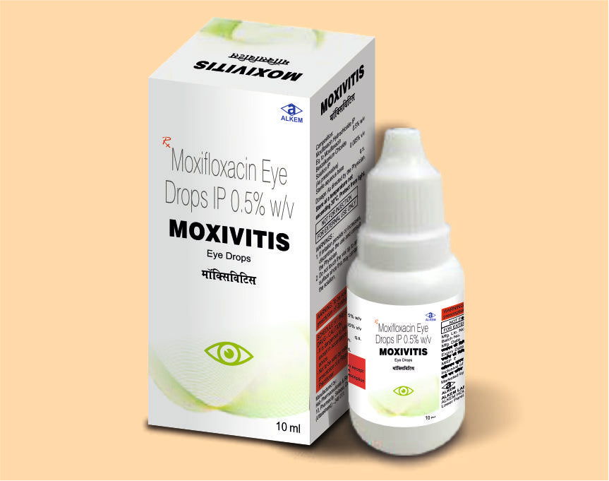 MOXIVITIS EYE DROPS (10ML) (10 ml) Moxifloxacin 0.5% W/V by Alkem1