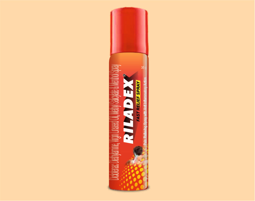 RILADEX MAXX RELIEF SPRAY (35 G) (35 gm) Diclofenac 2.32% W/W + Methyl Salicylate 5% W/W by Alkem1