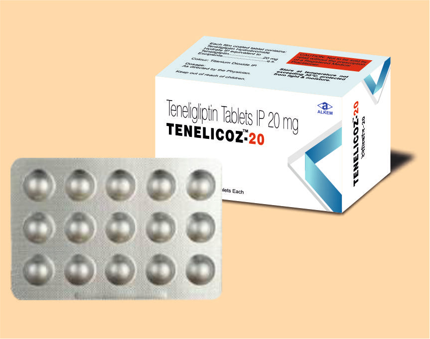 Tenelicoz 20 Tablets (15'S) (15'S) Teneligliptin 20 Mg Tab By Alkem1
