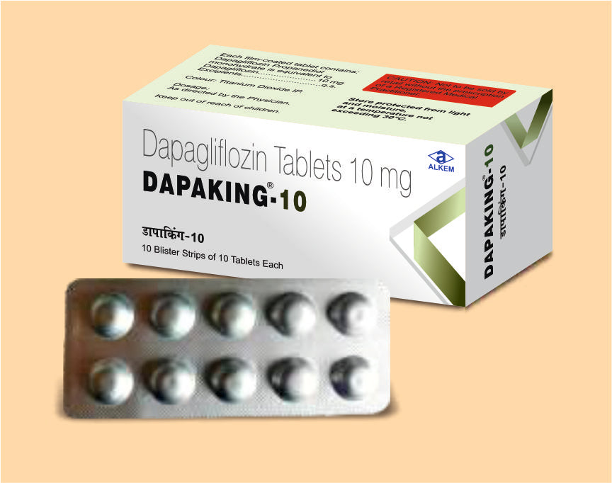 Dapaking 10 Tablets (10'S) (10'S) Dapagliflozin 10 Mg Tab By Alkem1