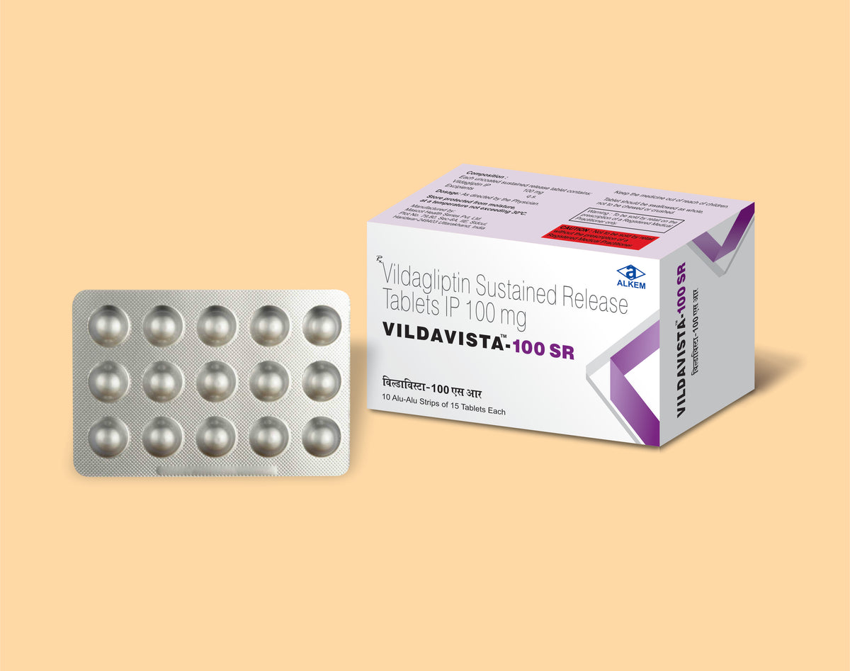 VILDAVISTA 100 SR TABLET (15'S) (15's) Vildagliptin 100 Mg by Alkem1