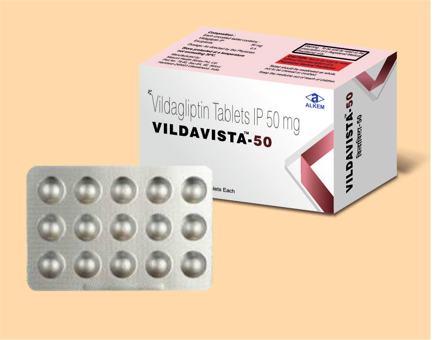 VILDAVISTA - 50 TABLET (15'S) (15's) Vildagliptin 50 Mg by Alkem1